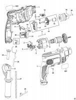 BLACK & DECKER BPDH7013 HAMMER DRILL (TYPE 1) Spare Parts