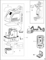 DEWALT DW088CG CROSSLINE LASER (TYPE 1) Spare Parts