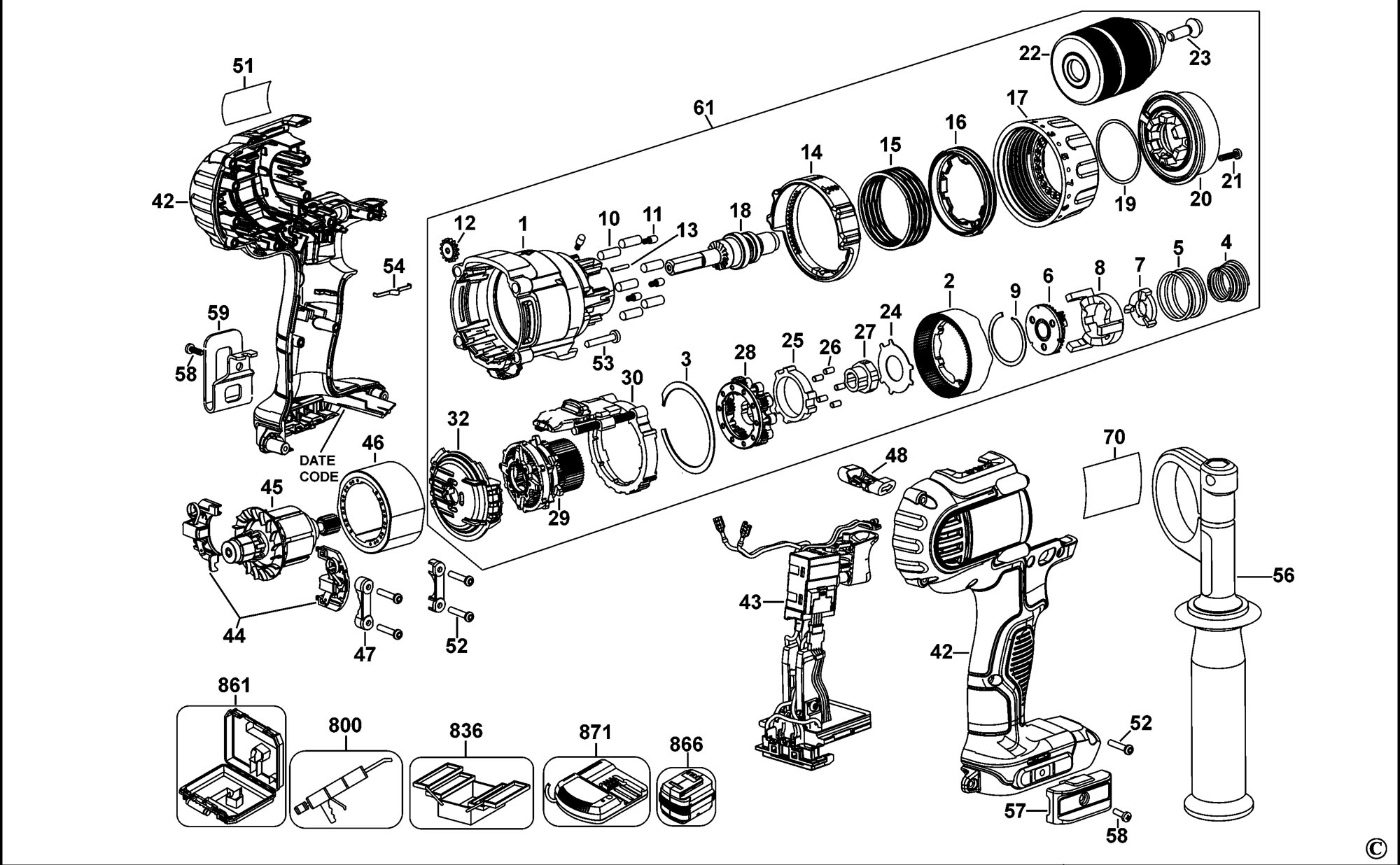 Parts For Dewalt Cordless Drill