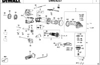 DEWALT DWE4237 SMALL ANGLE GRINDER (TYPE 1) Spare Parts