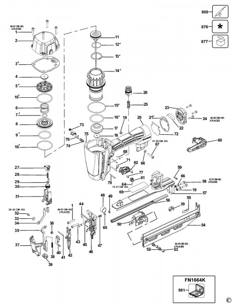 Bostitch Nail Gun Spare Parts