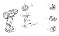 BLACK & DECKER BDCD12 DRILL (TYPE H1) Spare Parts