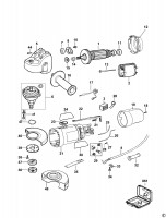 BLACK & DECKER KG115 SMALL ANGLE GRINDER (TYPE 1) Spare Parts