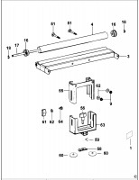 DEWALT DE7027 ROLLER SUPPORT (TYPE 3) Spare Parts