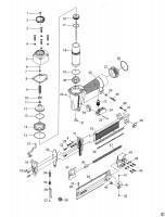 BOSTITCH SB-1850BN Brad Nailer 18 Gauge (TYPE REV A) Spare Parts