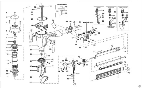 Bostitch N88WW - Pneumatic Stick Nailer - eReplacementParts.com