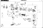 DEWALT DWE4237 SMALL ANGLE GRINDER (TYPE 3) Spare Parts