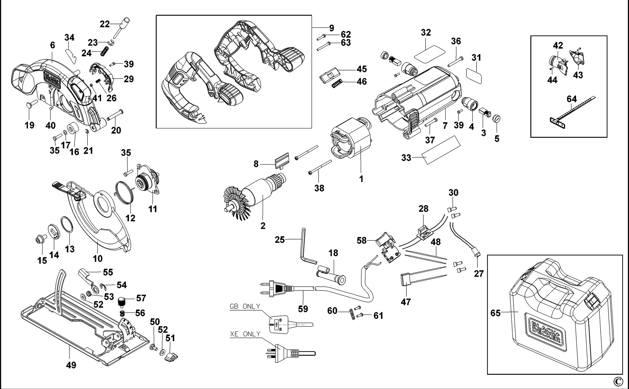 Image of Black & Decker CS1250KL circular saw