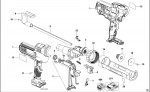 DEWALT DCE560D1 CAULK GUN (TYPE 1) Spare Parts