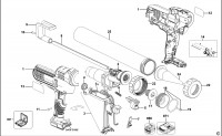 DEWALT DCE580D1 CAULK GUN (TYPE 1) Spare Parts