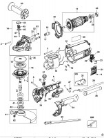 DEWALT DWE490 ANGLE GRINDER (TYPE 20) Spare Parts