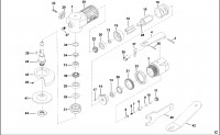 FACOM V.AG50F ANGLE GRINDER (TYPE 1) Spare Parts