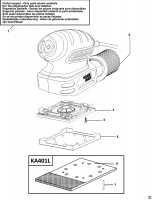 BLACK & DECKER KA401 ORBITAL SANDER (TYPE 1) Spare Parts