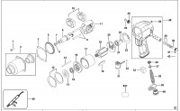 FACOM NS.1400F IMPACT WRENCH (TYPE 1) Spare Parts