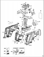 DEWALT DCS367 CORDLESS RECIPROCATING SAW (TYPE 1) Spare Parts