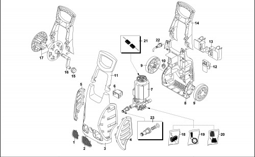 Black & Decker Pw1800spl Pressure Washer (type 1) Spare Parts  SPARE_PW1800SPL/TYPE_1 from Spare Parts World