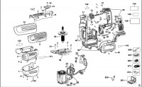 DEWALT DCH733 ROTARY HAMMER (TYPE 1) Spare Parts