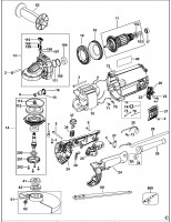 DEWALT DWE497 ANGLE GRINDER (TYPE 1) Spare Parts