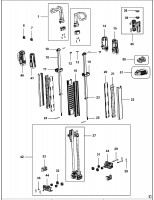 FACOM FCL045 WORKLIGHT (TYPE 1) Spare Parts