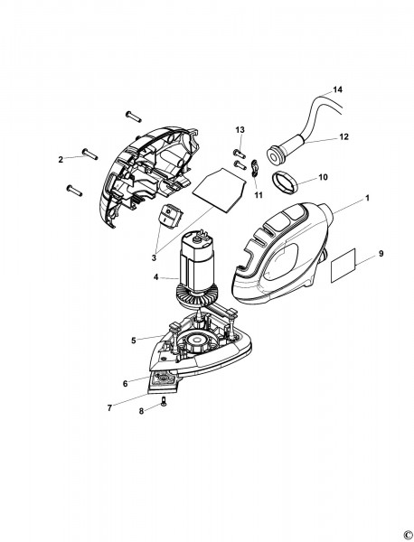 Black & Decker Bdm55 Sander (type 1) Spare Parts SPARE_BDM55