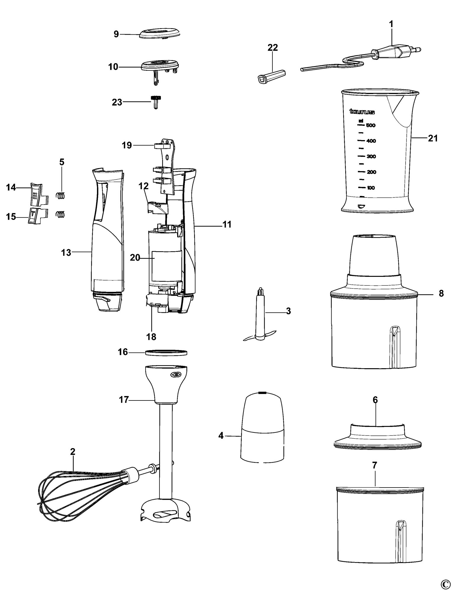 BLACK & DECKER BX600G BLENDER (TYPE 1) Spare Parts