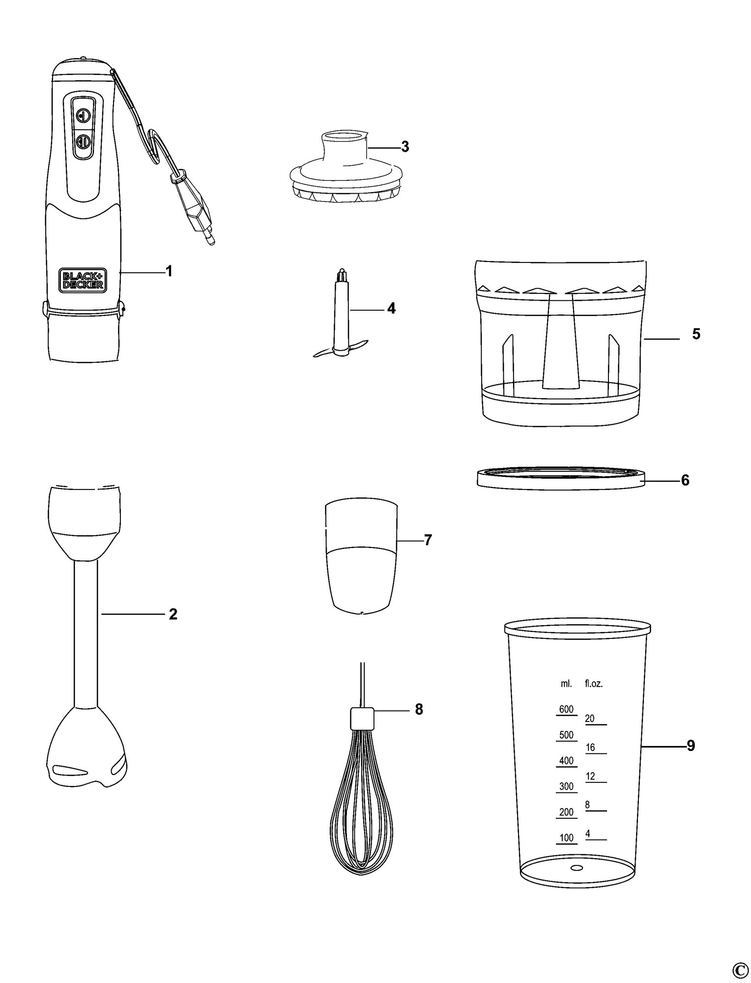 Black & Decker Bx4000 Blender (type 1) Spare Parts SPARE_BX4000/TYPE_1 from  Spare Parts World