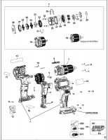 DEWALT DCD708 CORDLESS DRILL (TYPE 1) Spare Parts