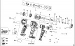 DEWALT DCF801 IMPACT DRIVER (TYPE 1) Spare Parts