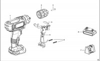 BLACK & DECKER KFBCD600 DRILL/DRIVER (TYPE H1) Spare Parts