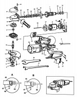 BLACK & DECKER BD1820 ANGLE GRINDER (TYPE 1) Spare Parts