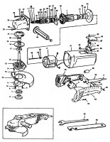 BLACK & DECKER P5703 ANGLE GRINDER (TYPE 1) Spare Parts