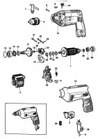 BLACK & DECKER P2168 DRILL (TYPE 1) Spare Parts