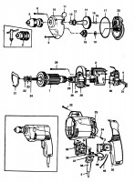 ELU ECD301 DRILL (TYPE 1) Spare Parts