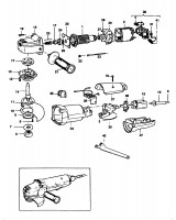 BLACK & DECKER P5512 ANGLE GRINDER (TYPE 1) Spare Parts