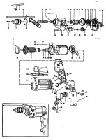 BLACK & DECKER P2214 HAMMER DRILL (TYPE 1) Spare Parts