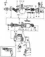 BLACK & DECKER P2229 HAMMER DRILL (TYPE 1) Spare Parts