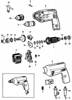 BLACK & DECKER P1168 DRILL (TYPE 1) Spare Parts