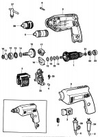 BLACK & DECKER P1167 DRILL (TYPE 1) Spare Parts