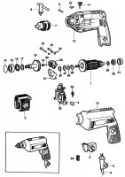 BLACK & DECKER P2167 DRILL (TYPE 1) Spare Parts