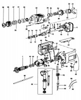 BLACK & DECKER BD651 ROTARY HAMMER (TYPE 1) Spare Parts