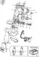 BLACK & DECKER 5910 CORDLESS DRILL (TYPE 1) Spare Parts