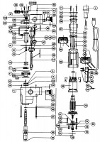 ELU DIAMANT-9 CORE DRILL (TYPE 1) Spare Parts