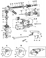 BLACK & DECKER P5952 ANGLE GRINDER (TYPE 1) Spare Parts