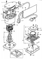 ELU MVS500 RANDOM ORBIT SANDER (TYPE 1) Spare Parts