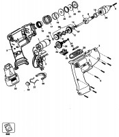 Black & Decker KD355RE Type 1 Drill Spare Parts - Part Shop Direct