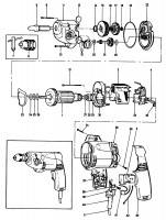 BLACK & DECKER P1243 DRILL (TYPE 1) Spare Parts