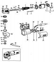 BLACK & DECKER P5404 ANGLE GRINDER (TYPE 1) Spare Parts