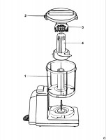 BLACK & DECKER H234------A CHOPPER (TYPE 1) Spare Parts