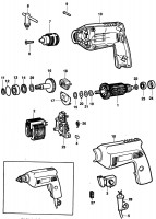 BLACK & DECKER P1169 DRILL (TYPE 1) Spare Parts