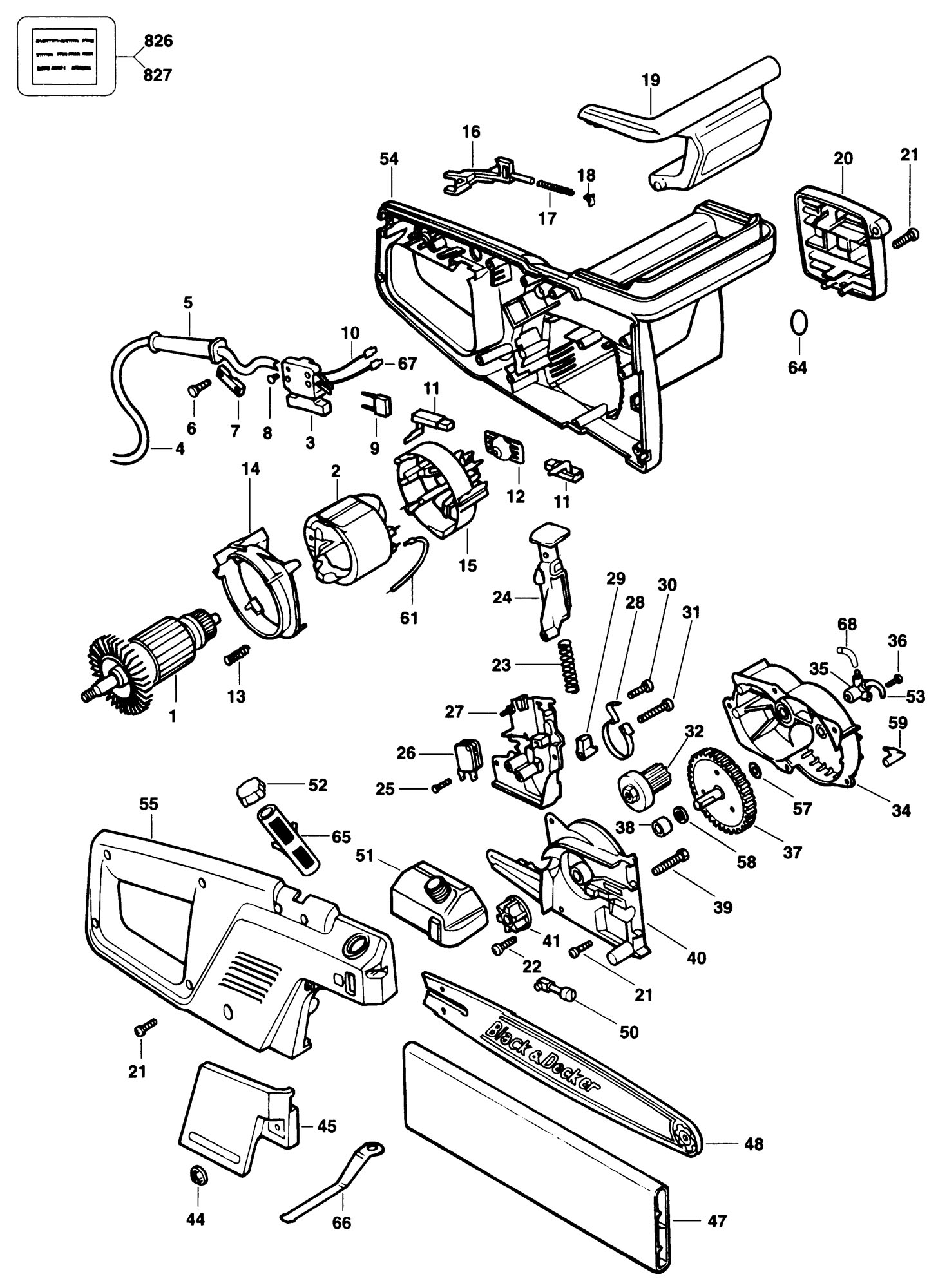 Image of Black & Decker GK430 chainsaw